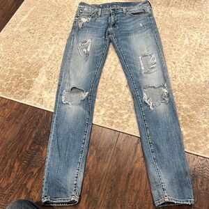 Denim & Supply Ralph Lauren skinny distressed jeans size 27 / 32 awesome